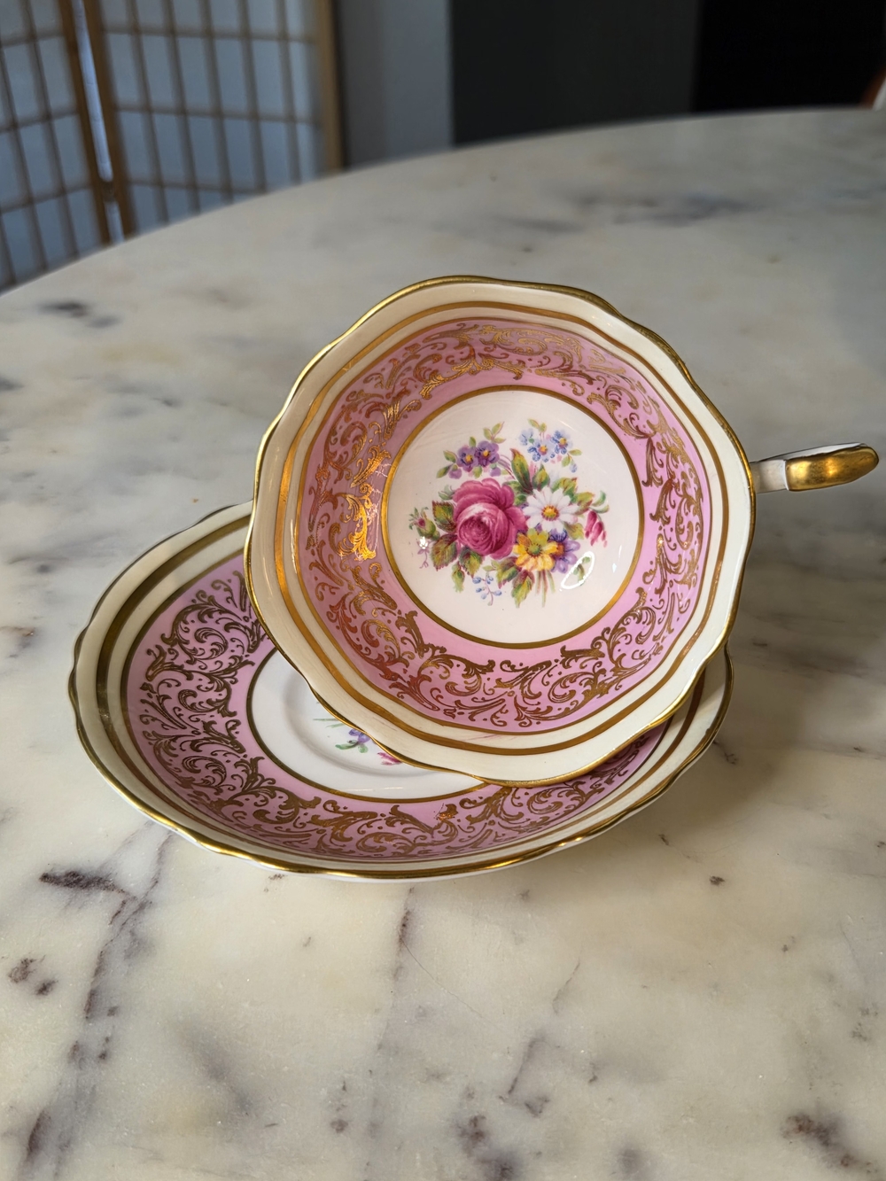 PARAGON | Royal Warrant Paragon Cabinet Teacup & Saucer Set RARE 1940